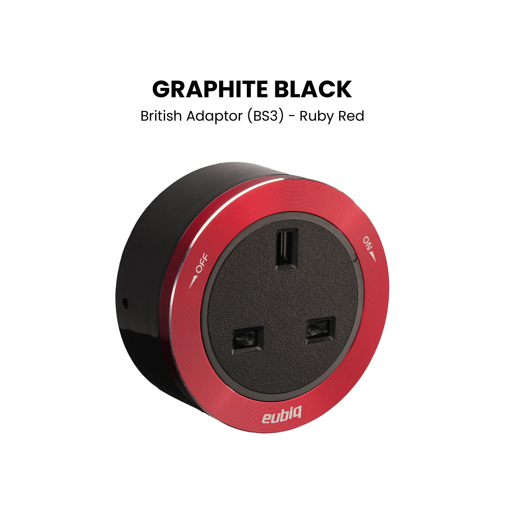 BS3 British Adaptor (Black Base, Blue-Round LED)