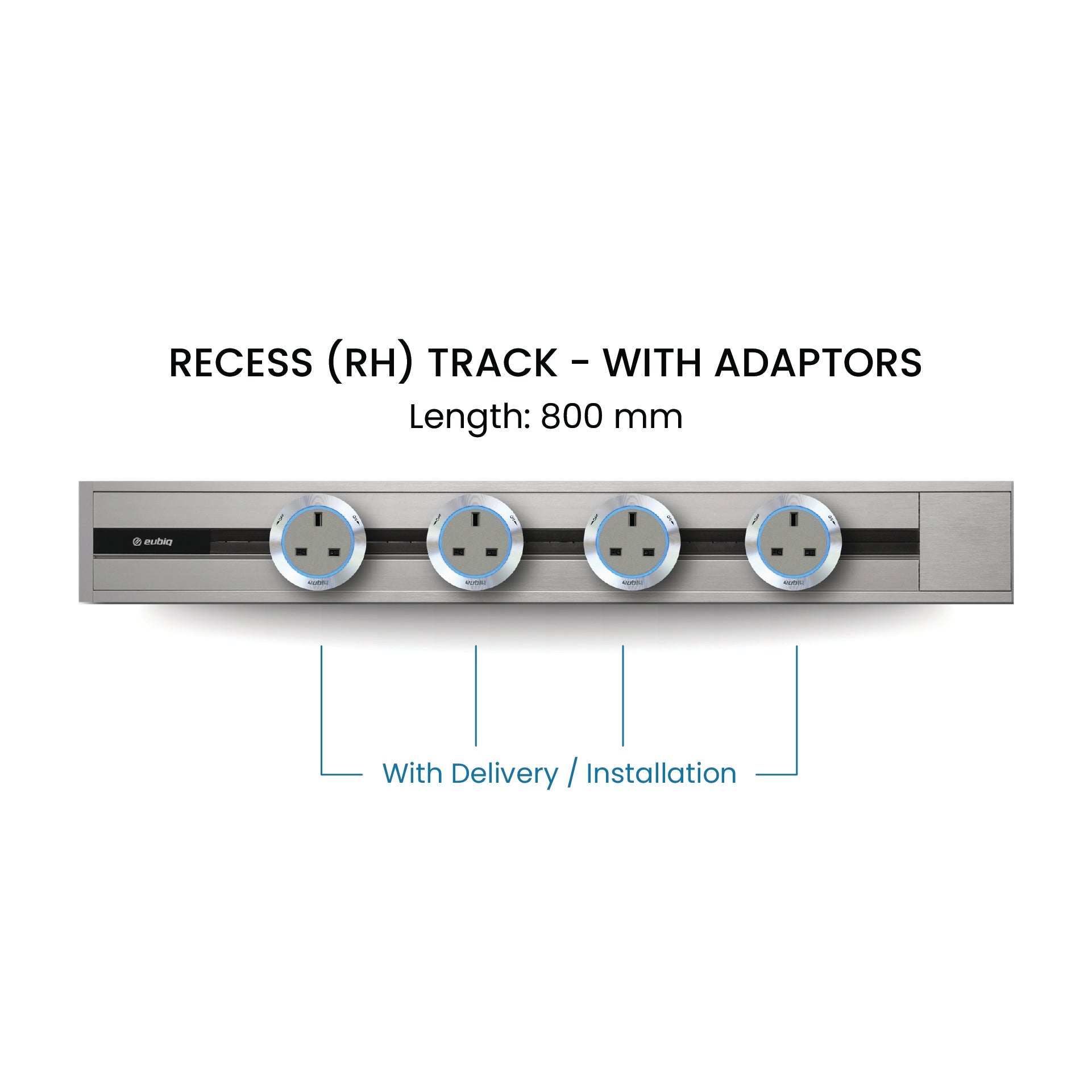 80cm Track & Adaptors Package - Titanium Silver