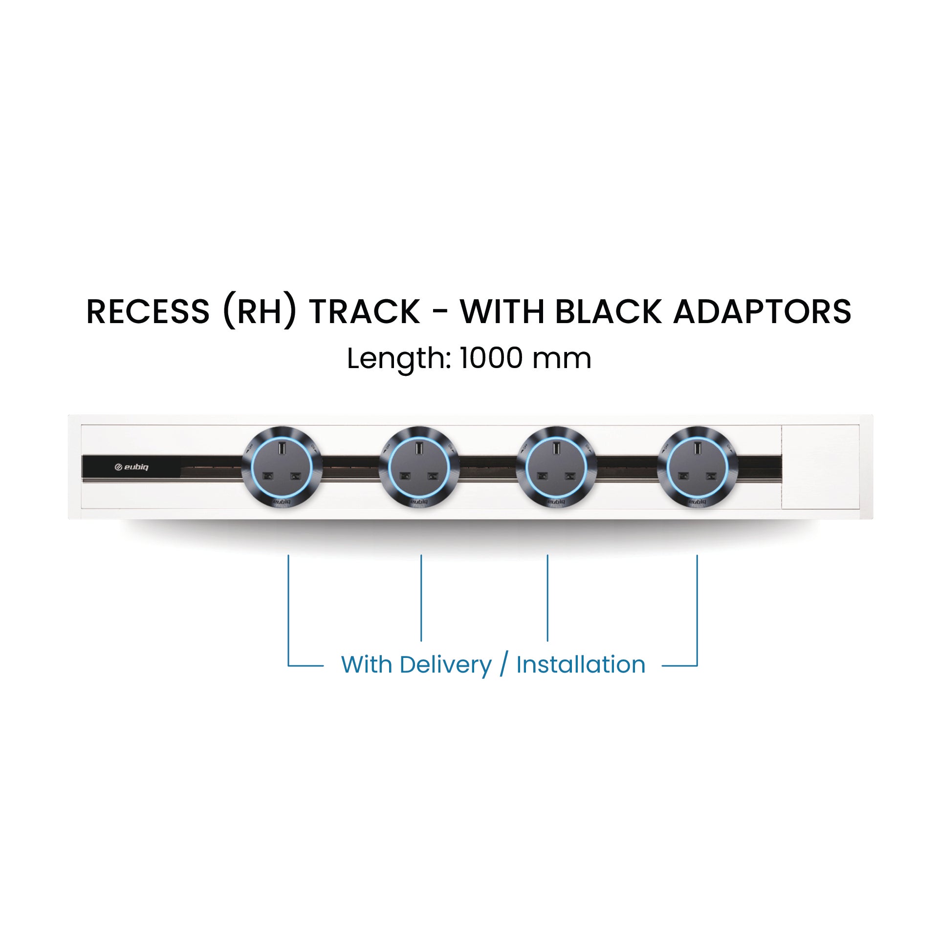 100cm Track & Adaptors Package - Pearl White