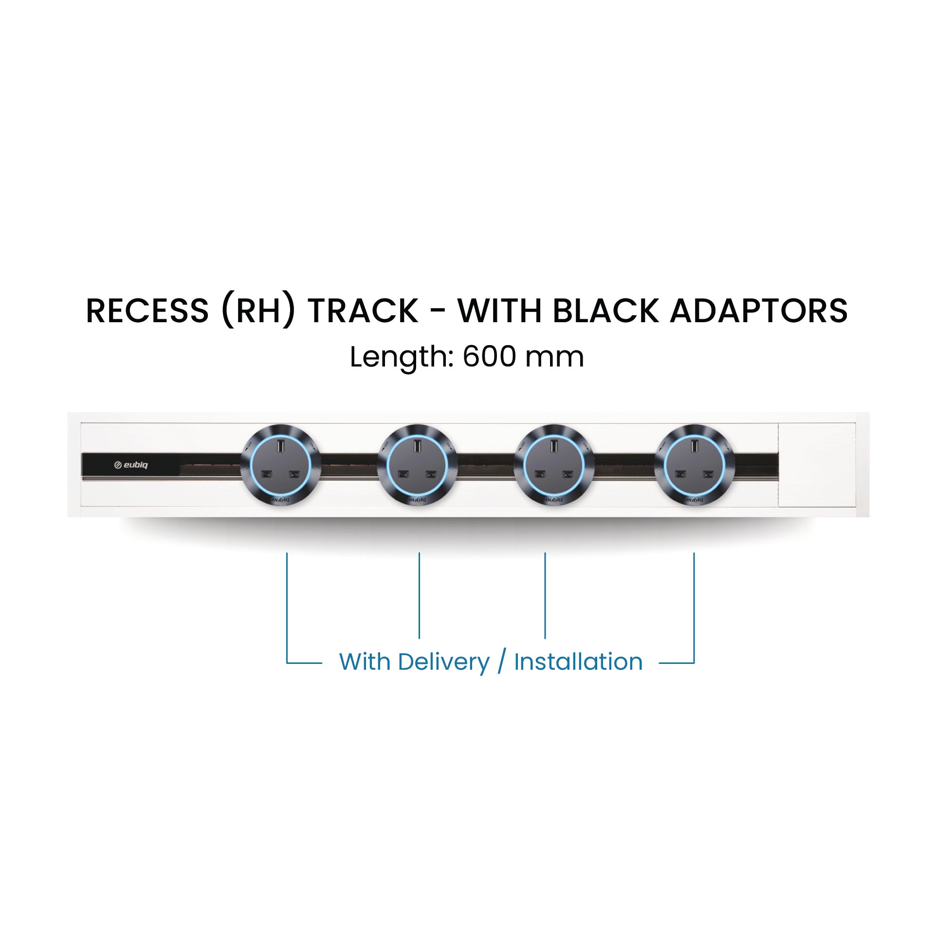 60cm Track & Adaptors Package - Pearl White