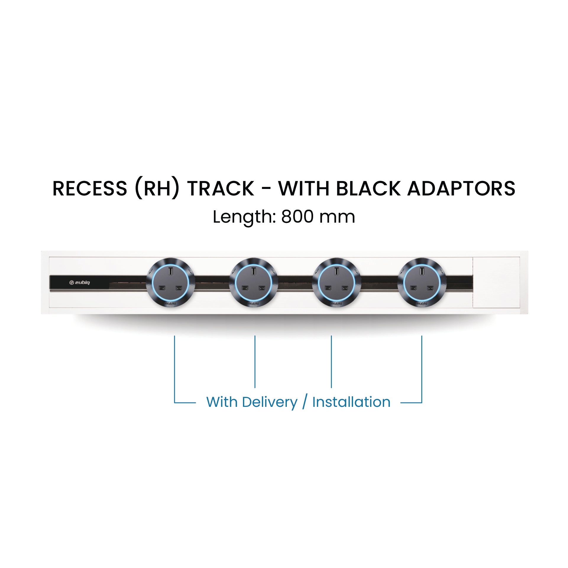 80cm Track & Adaptors Package - Pearl White