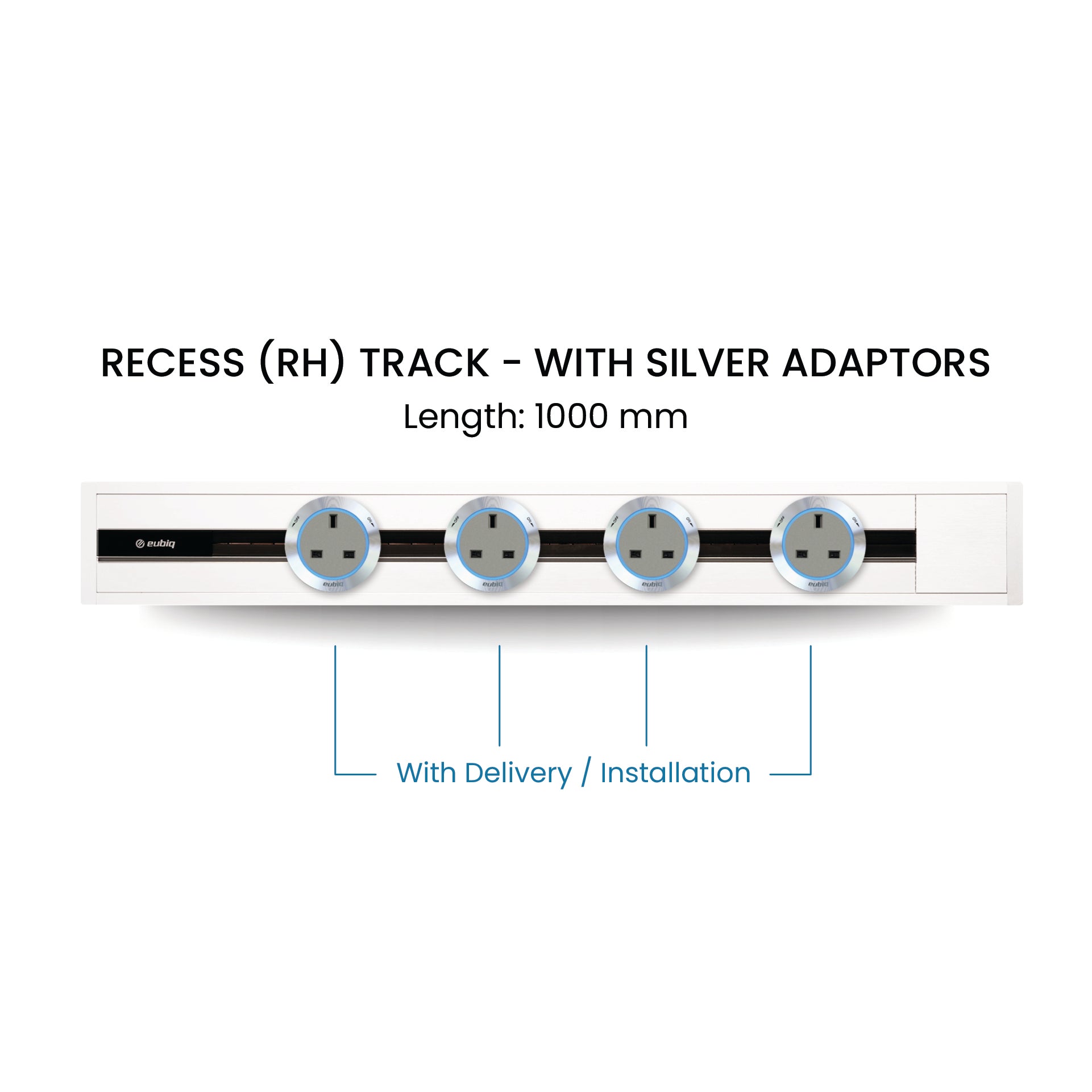 100cm Track & Adaptors Package - Pearl White