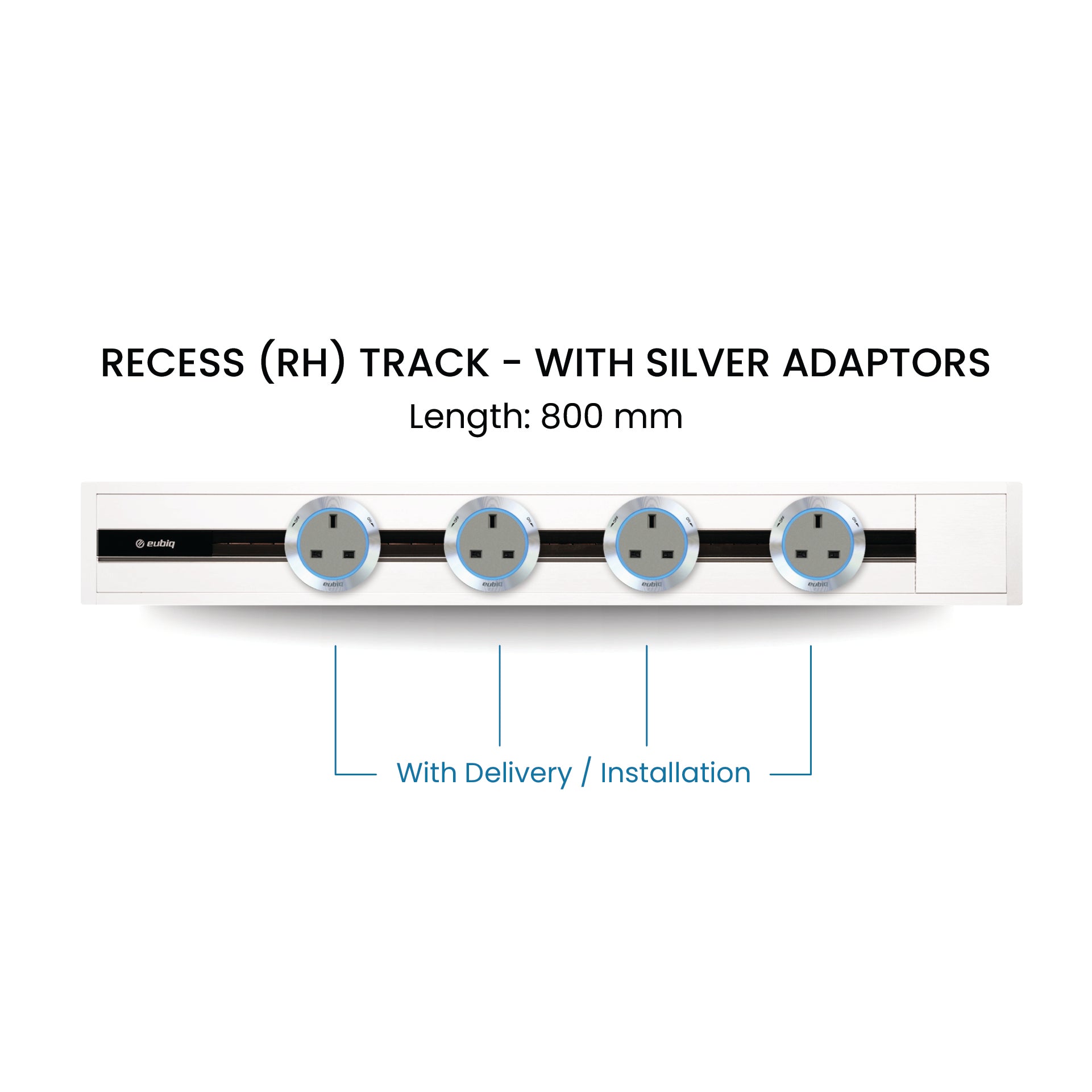 80cm Track & Adaptors Package - Pearl White