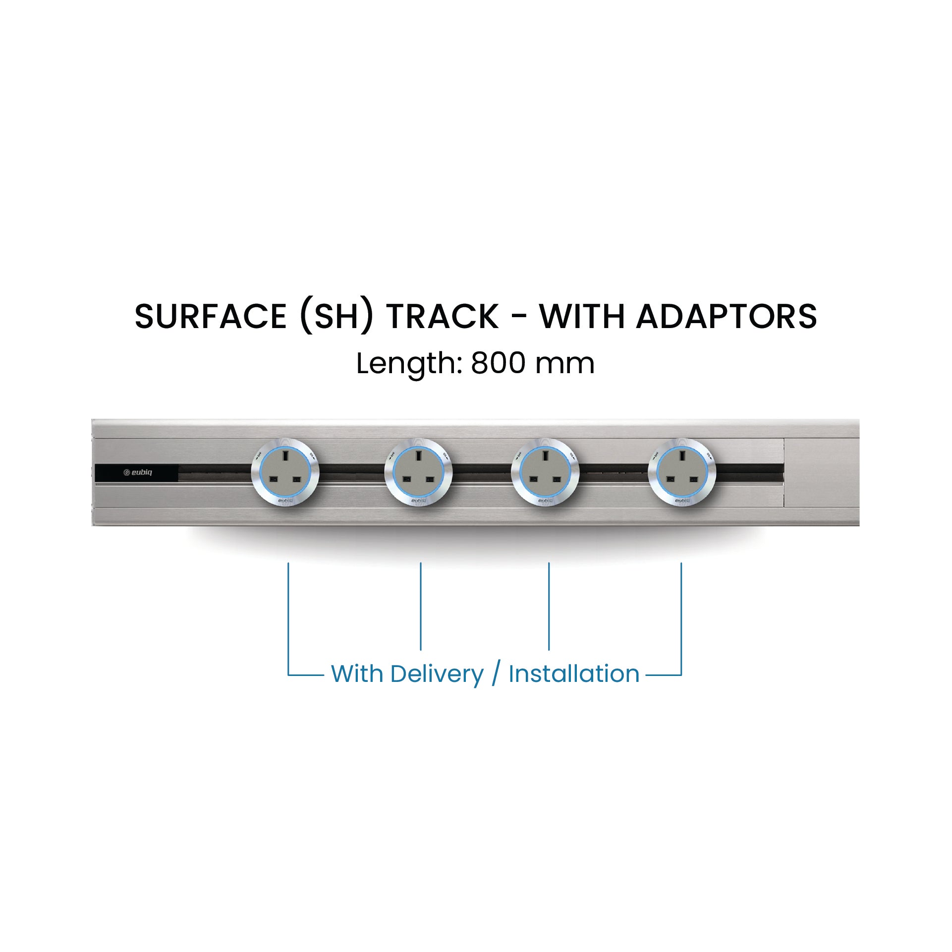 80cm Track & Adaptors Package - Titanium Silver