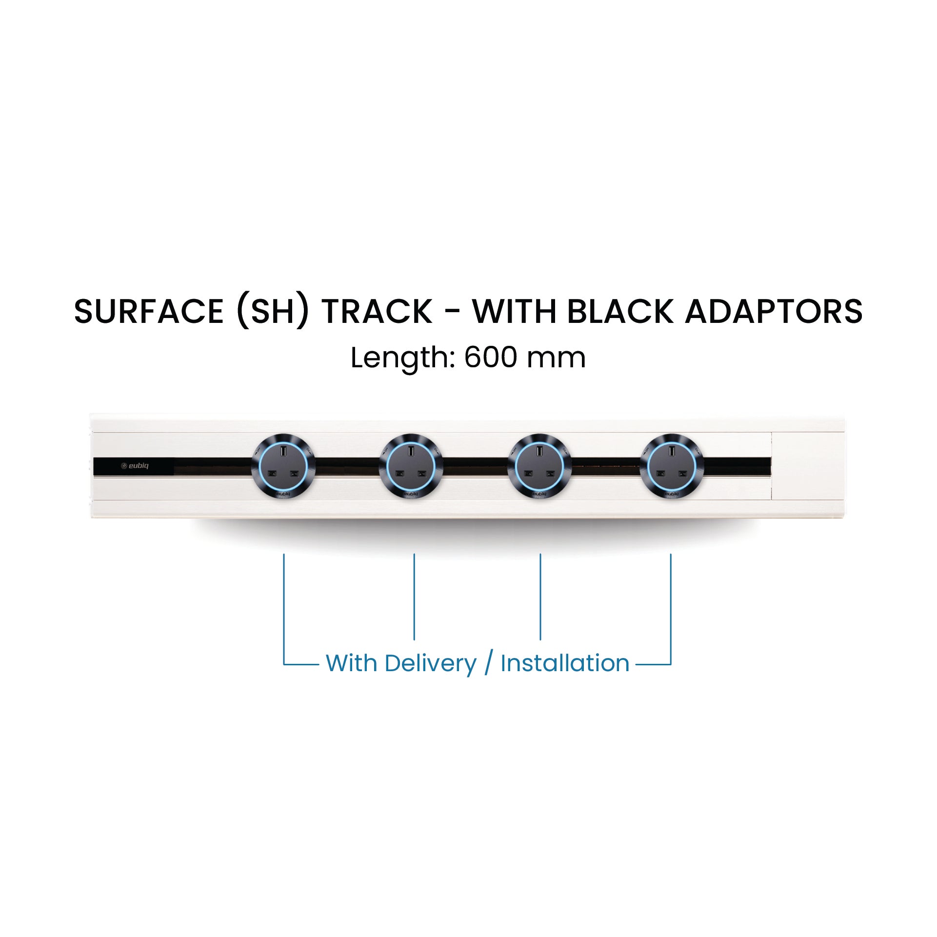 60cm Track & Adaptors Package - Pearl White