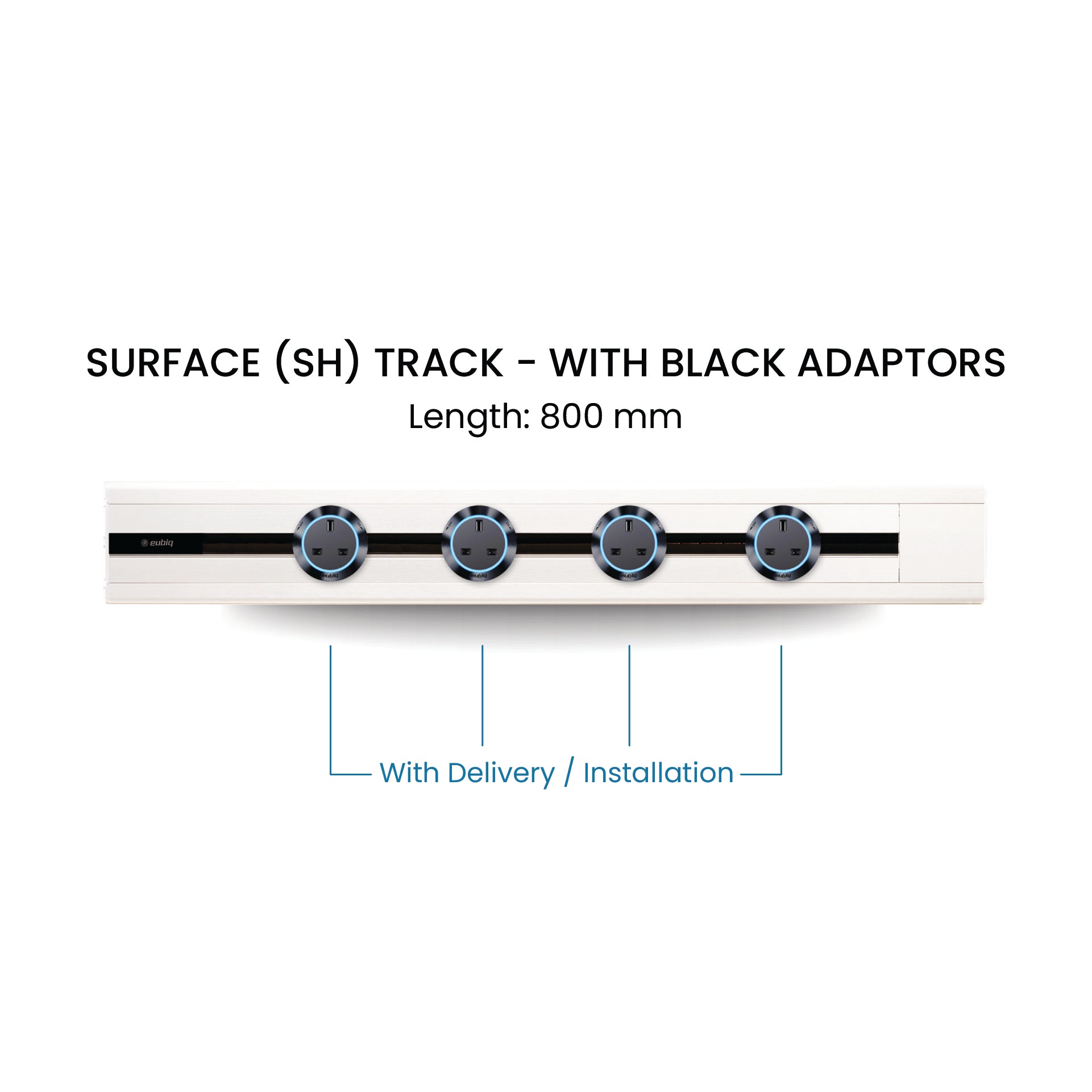 80cm Track & Adaptors Package - Pearl White