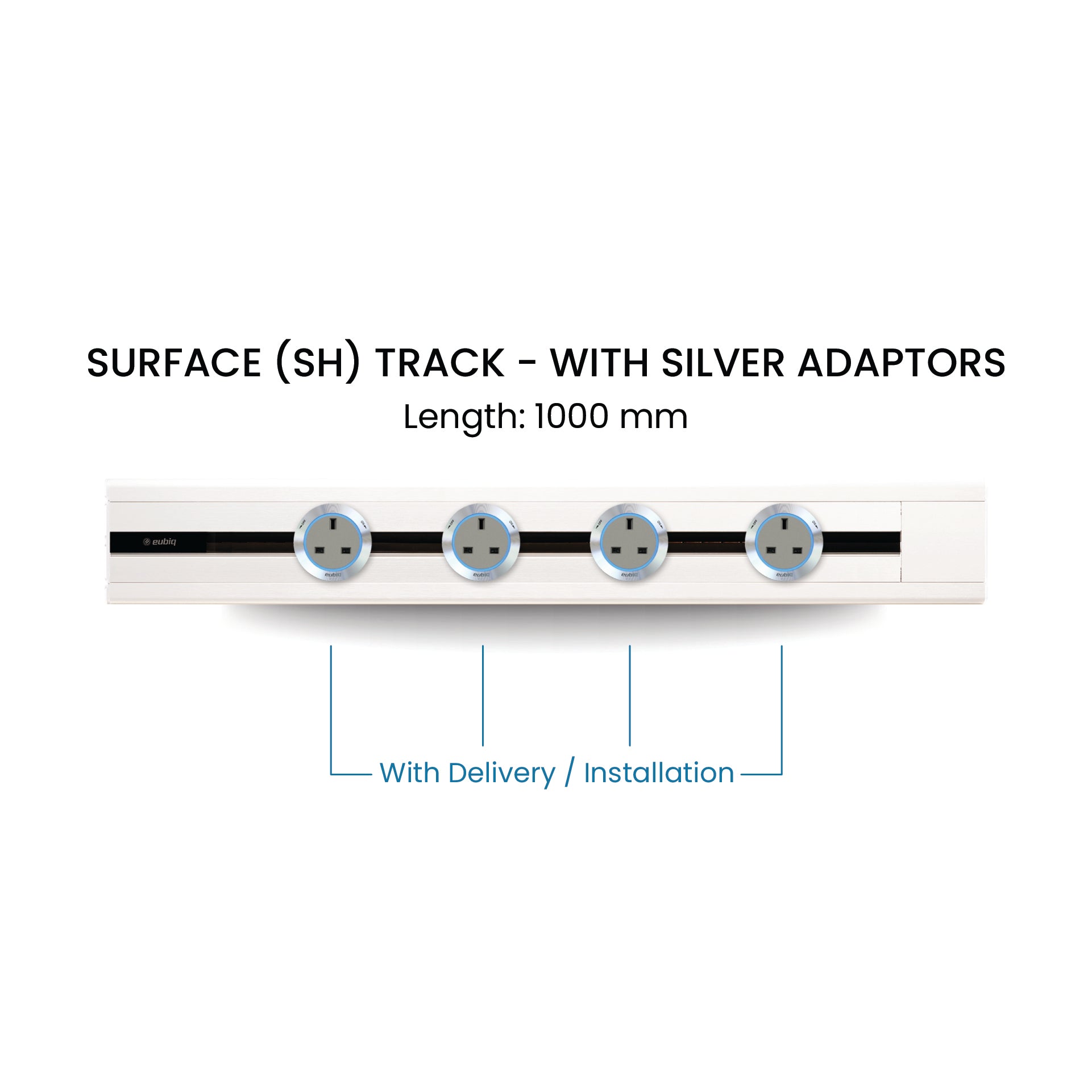100cm Track & Adaptors Package - Pearl White