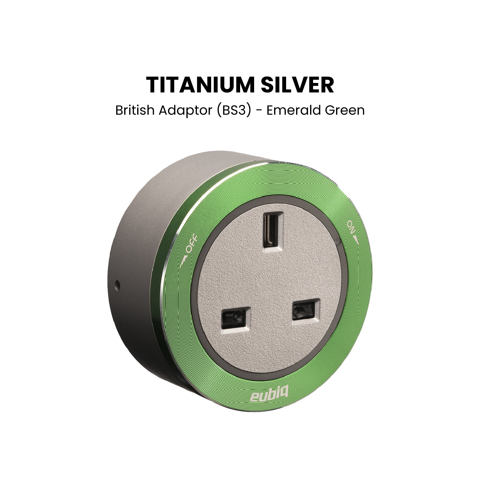 BS3 British Adaptor (Silver Base, Blue-Round LED)