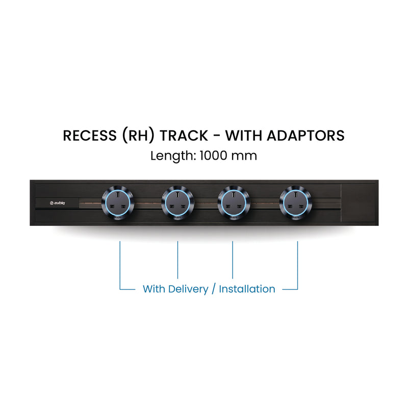 100cm Track & Adaptors Package - Graphite Black