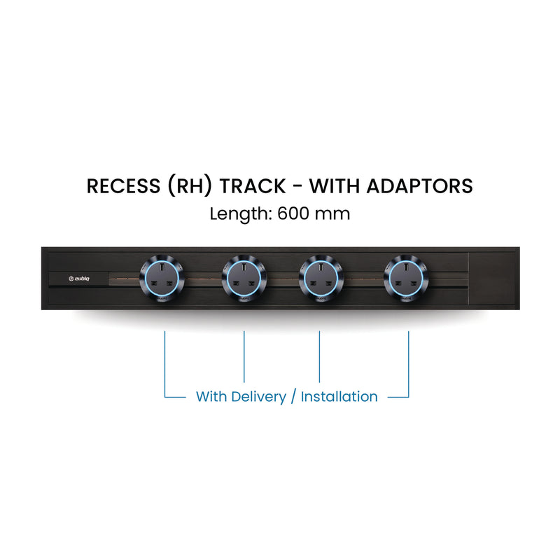 60cm Track & Adaptors Package - Graphite Black