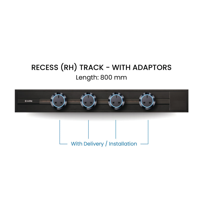 80cm Track & Adaptors Package - Graphite Black