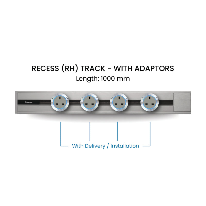 100cm Track & Adaptors Package - Titanium Silver