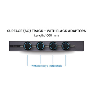 100cm Track & Adaptors Package - Steel Blue