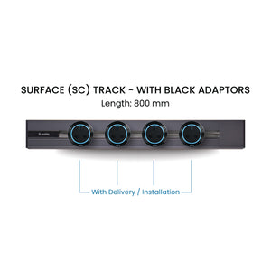 80cm Track & Adaptors Package - Steel Blue