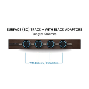 100cm Track & Adaptors Package - Umber Brown