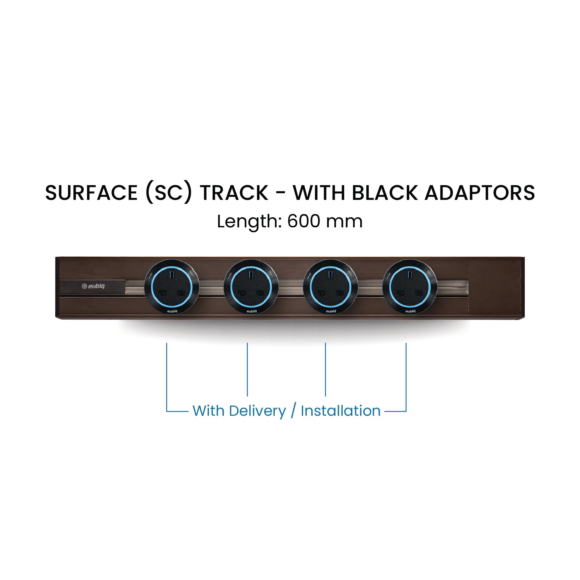 60cm Track & Adaptors Package - Umber Brown