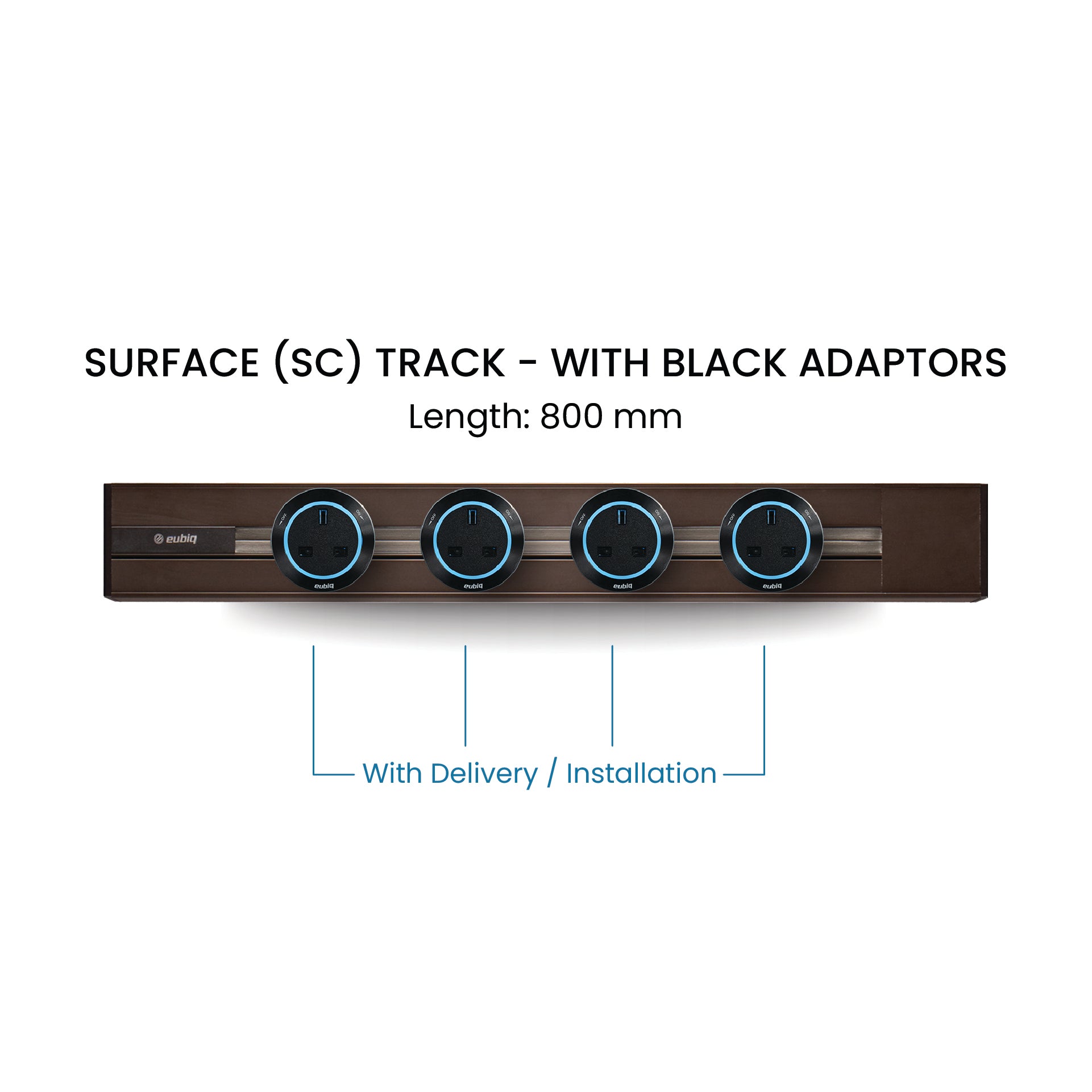 80cm Track & Adaptors Package - Umber Brown