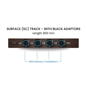 80cm Track & Adaptors Package - Umber Brown