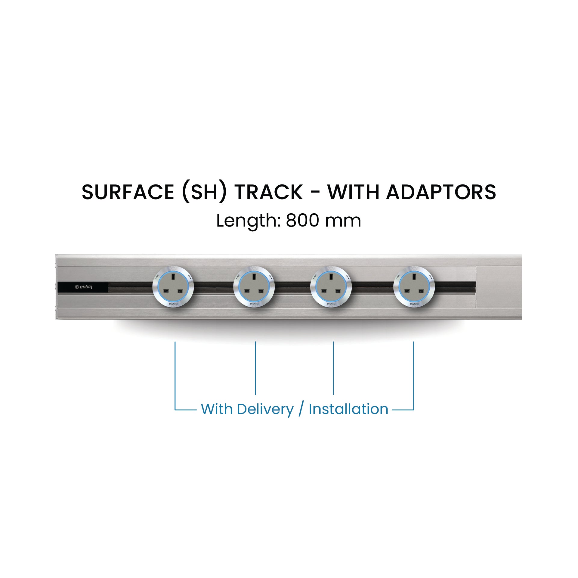 80cm Track & Adaptors Package  - Titanium Silver