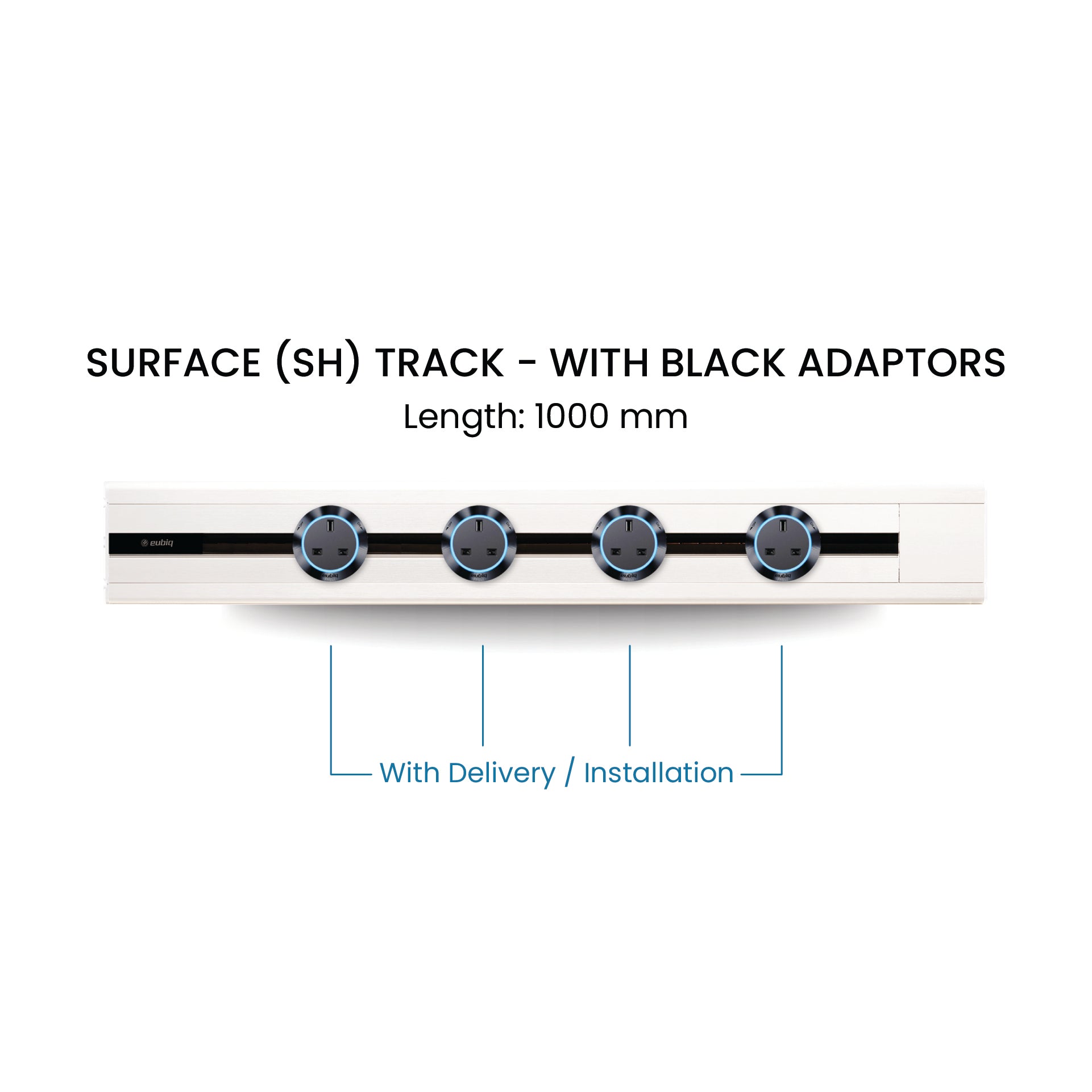 100cm Track & Adaptors Package - Pearl White